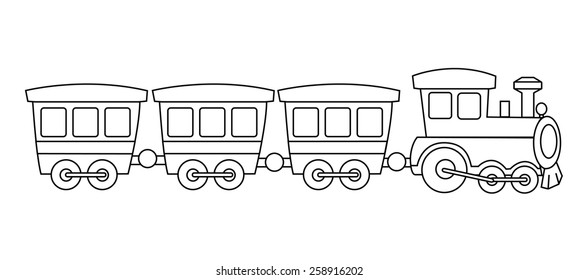 Kids Colouring Trains Images Stock Photos Vectors Shutterstock