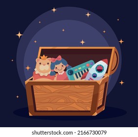 kids toy wooden box design