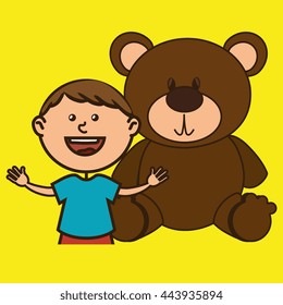 kids and toys design, vector illustration eps10 graphic 