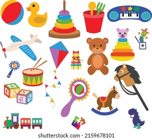 Kids toys Elements, Kids toys Illustration, Kids toys Clipart