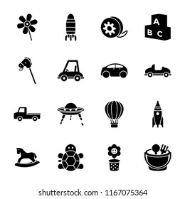 
Kids Toys Glyph Icons 
