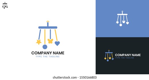 Kids Toys logo - All elements on this template are editable with vector software, suitable for  Children Toys Shop logo.