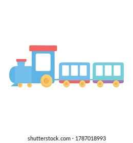 kids toys train cartoon isolated icon design white background vector illustration