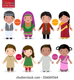 Kids in traditional costume (Afghanistan, Bangladesh, Pakistan and Srilanka)