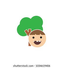 Kids Tree Logo Icon Design