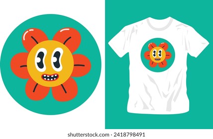 diseño de camisetas para niños Formas gráficas coloridas, ilustración vectorial para camisetas