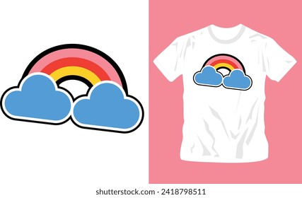 diseño de camisetas para niños Formas gráficas coloridas, ilustración vectorial para camisetas