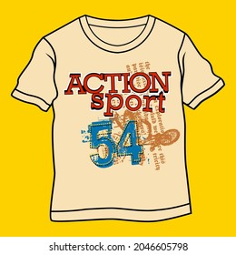 Kids T-shirt design for printing