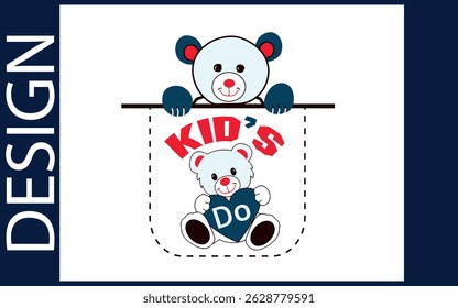 Kid''s T-shirt design for screen print 