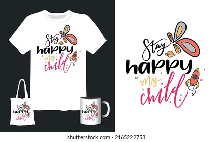 kids t-shirt, mug, bag design