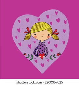 kids tshirt print pattern, heart, girl and more