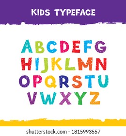 Kids Typeface for creating funny words