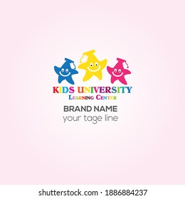 Kids University vector logo design, Kids University Learning Center  Creative logo design