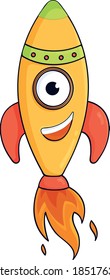 kids vector illustration with eyes and smile