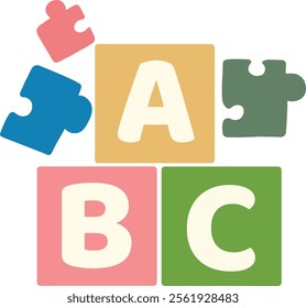 Kids vector ilustration for sticker
