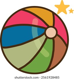 Kids vector ilustration for sticker