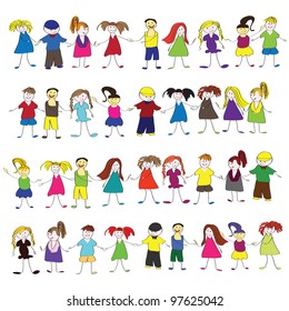 Kids vector set