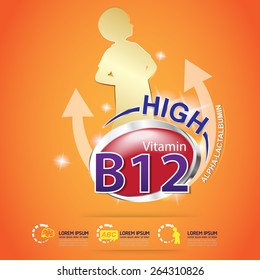 Kids Vitamin and Omega 3 Vector
