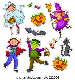 kids wearing Halloween costumes (jpeg version is available in my portfolio)