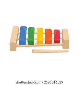 kids wooden xylophone piano rainbow 5 notes educational montesori tower rainbow tower toys