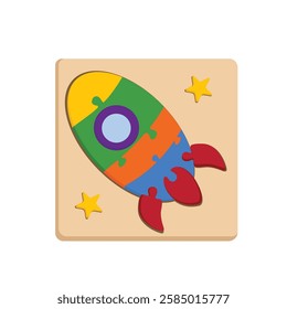 kids woodenstring wooden rocket puzzle toy learning rainbow educational montesori tower rainbow tower toys