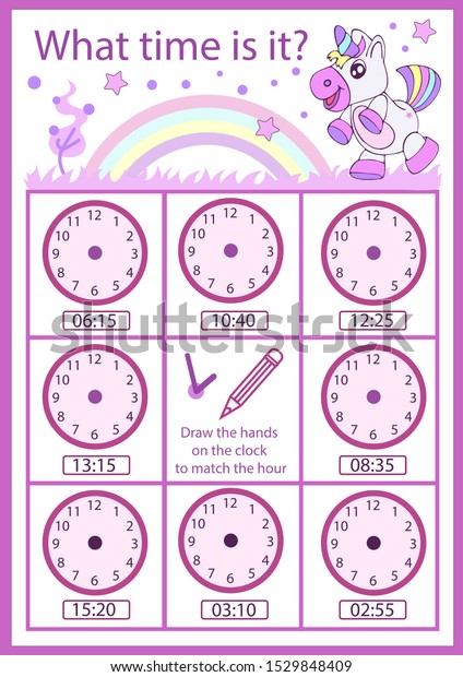 kindergarten clock worksheet for kids kindergarten worksheet printable