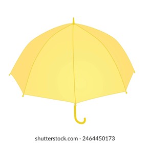 Kids yellow umbrella. vector illustration