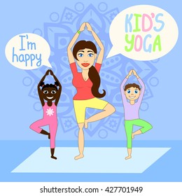 Kids yoga with Instructor.