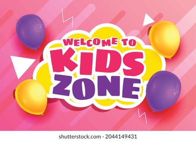 fondo de zona infantil con globos