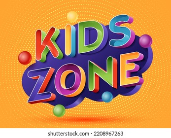 Kids Zone Logo Icon Vector 3d Stock Vector (Royalty Free) 2208967263 ...