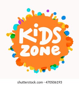 Kids Zone Sign.