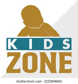Kids Zone SVG Printable Vector Illustration
