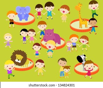 kids in the zoo