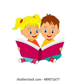 33,175 Two children reading Images, Stock Photos & Vectors | Shutterstock