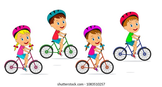 girls ride on bike