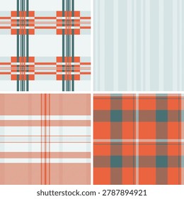 Kidswear plaid bundle created for professional clothing production. The pack supports shirts, dresses, and sleepwear. Vector clarity keeps details sharp.