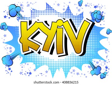 Kiev - Comic book style word