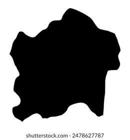 Kigali map, administrative division of Rwanda. Vector illustration.