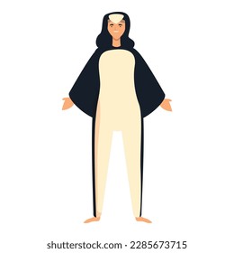 Kigurumi bird icon cartoon vector. Girl costume. Party dress
