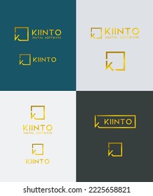 KIINTO software digital plantilla de logotipo vectorial moderno libre 