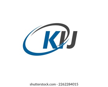 KIJ-Brief kreatives, modernes, elegantes Logo-Design