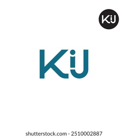 KIJ Logo Letter Monogram Design