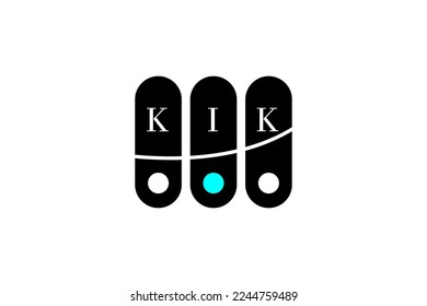 KIK LETTER and ALPHABET LOGO DESIGN