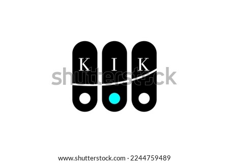KIK LETTER and ALPHABET LOGO DESIGN