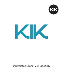 KIK Logo Letter Monogram Design