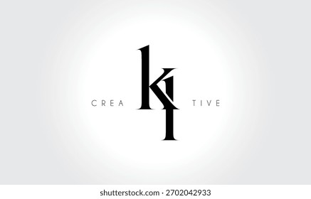 KIki Elegant Serif Monogram Logo – Luxury Lowercase Typographic Lettermark for Modern Branding