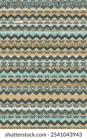 Kilim and Aztec Vector Pattern Rugs and Carpets with Grunge and distressed texture

