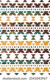 Alfombras y alfombras de patrón de Vector kilim y azteca con textura grunge y angustiada
