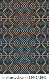 Kilim and Aztec Vector Pattern Rugs and Carpets with Grunge and distressed texture
