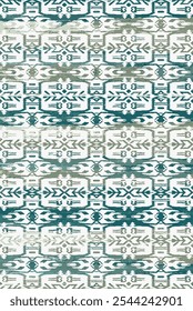Kilim and Aztec Vector Pattern Rugs and Carpets with Grunge and distressed texture
